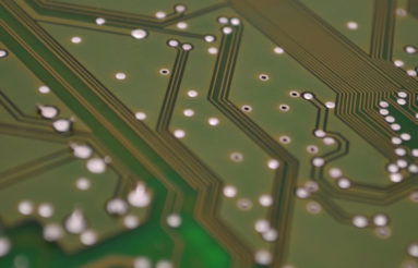 Computer chip close up