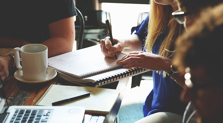 group of people working with one another