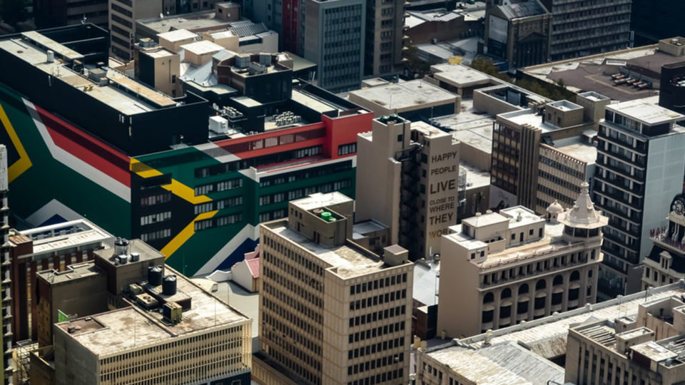 aerial view of johannesburg