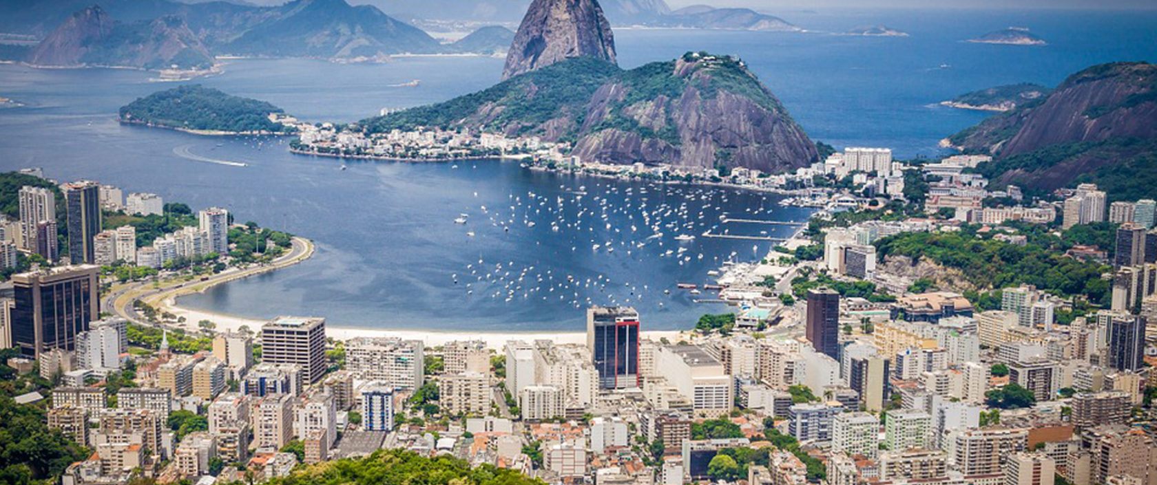 overhead photo of Rio De Janeiro