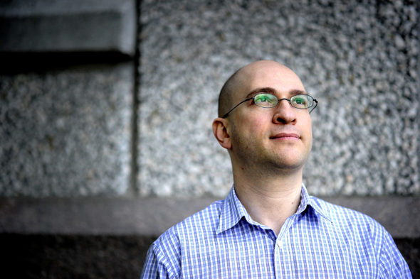  Assistant Professor, Yakov Bart, poses for a portrait at Northeastern University.