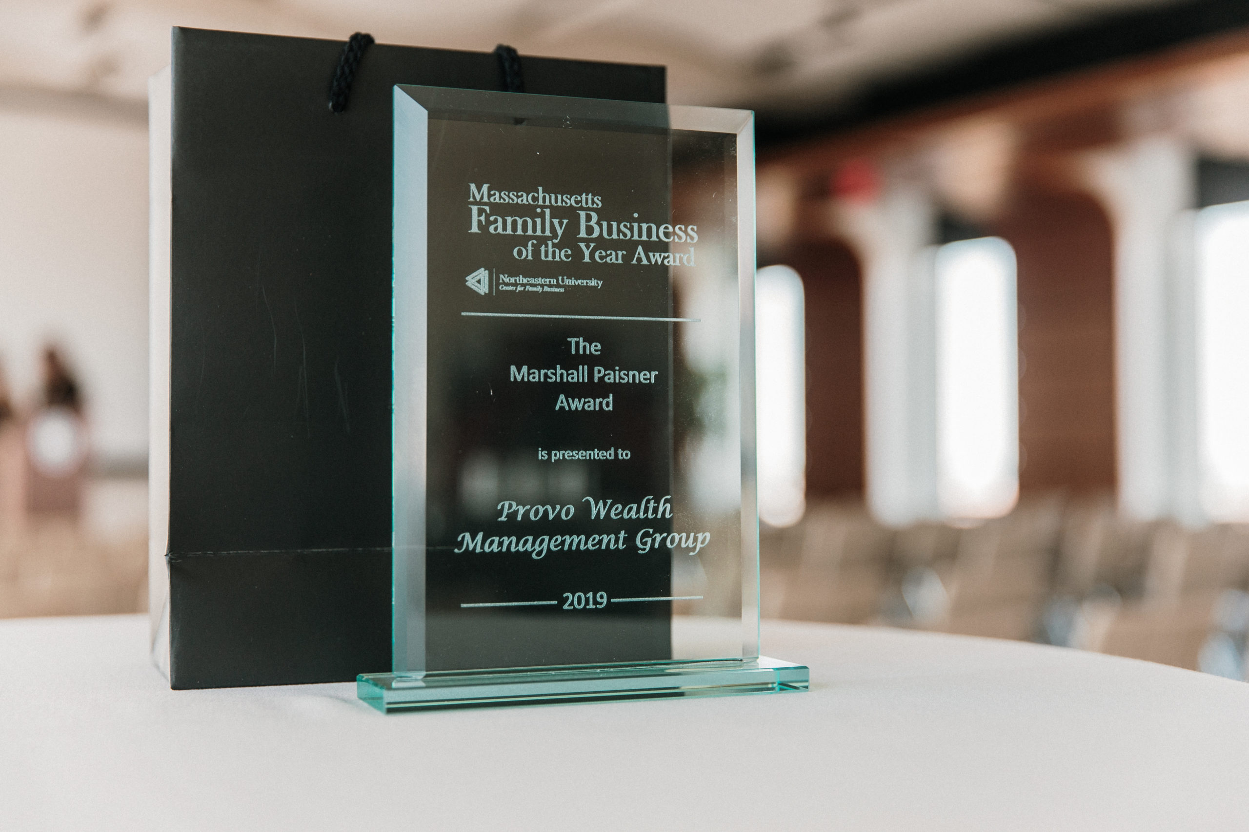 Photo of the Provo Wealth Management Group award
