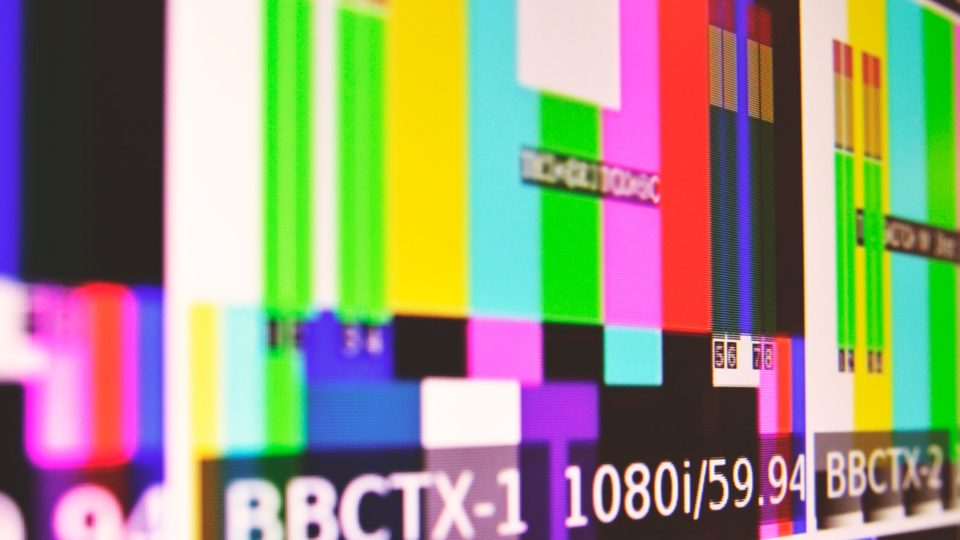 tv colorful standby error screen