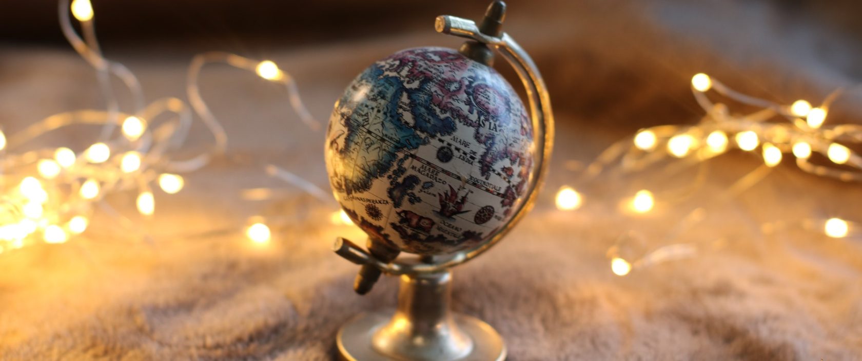 photo of a miniature size globe