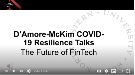 screenshot of D'Amore-McKim COVID-19 Resilience Talks logo