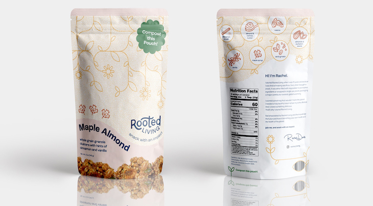Rooted Living compostable packaging