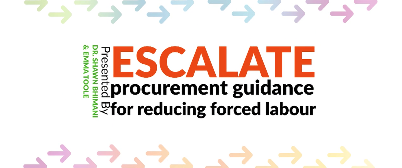 Escalate: procurement guidance for reducing forced labor