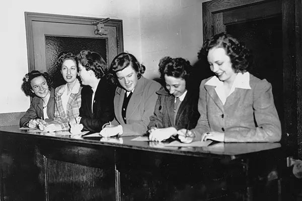 Six groundbreaking women enroll in Northeastern in 1943