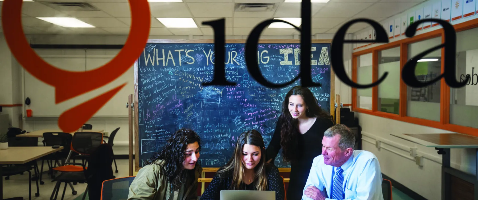 Students working at IDEA lab