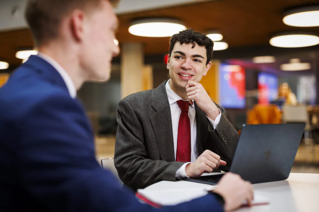 Two students in ISEC